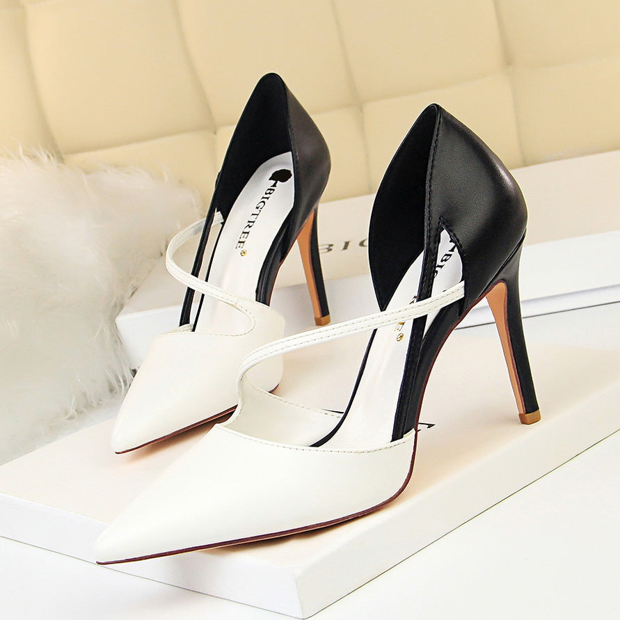 Verona Contrast Slingback Pumps