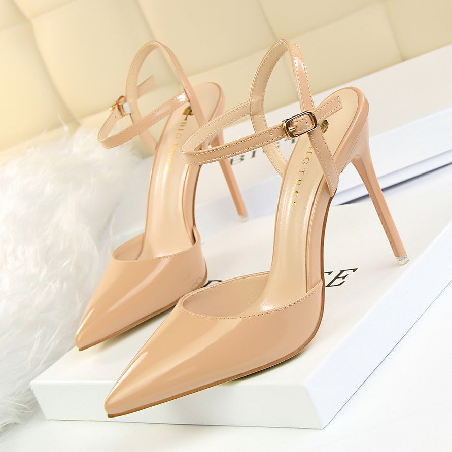 Sterling Pointed-Toe Slingbacks