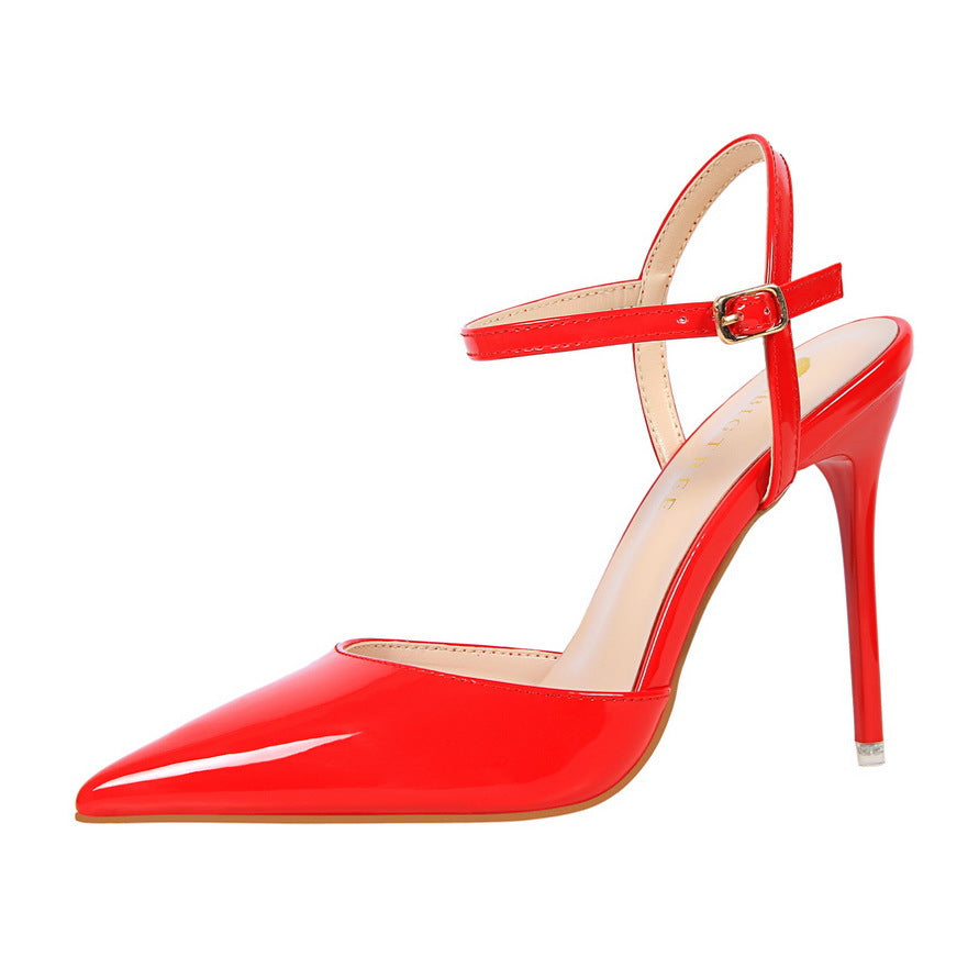 Sterling Pointed-Toe Slingbacks