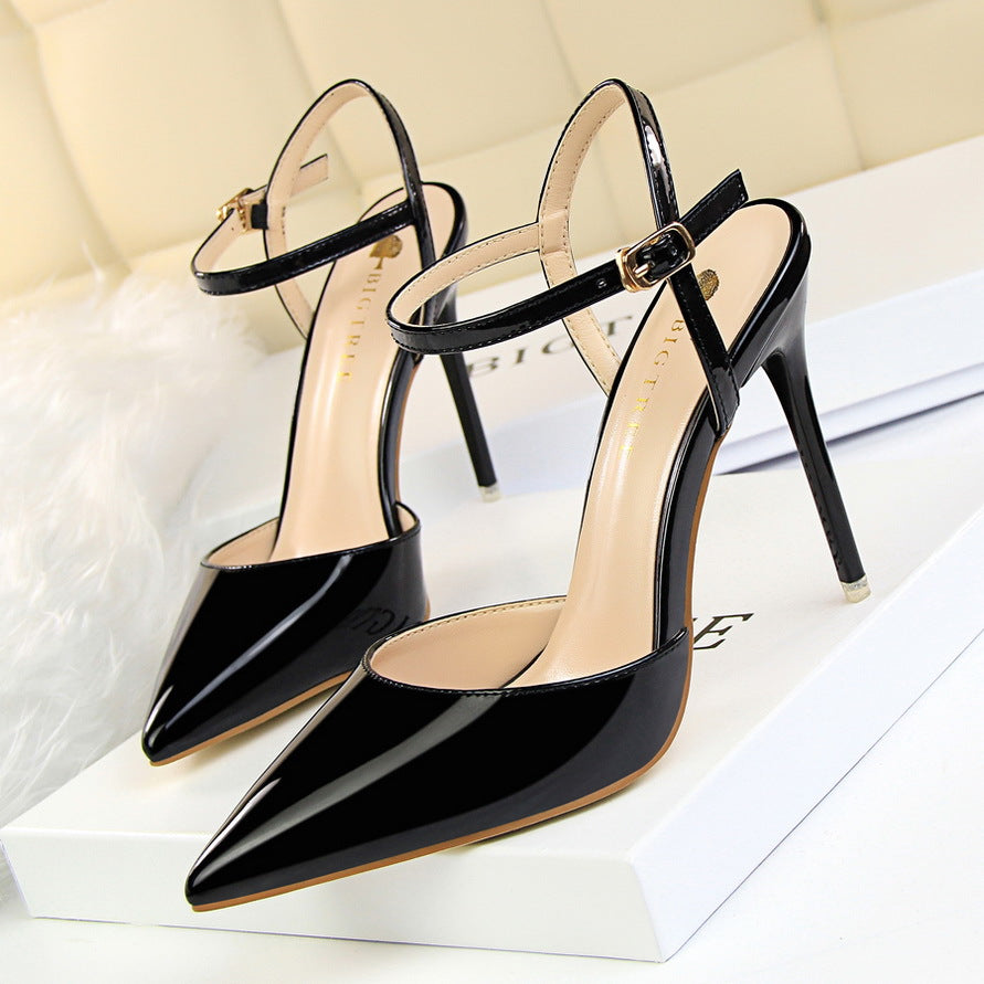 Sterling Pointed-Toe Slingbacks