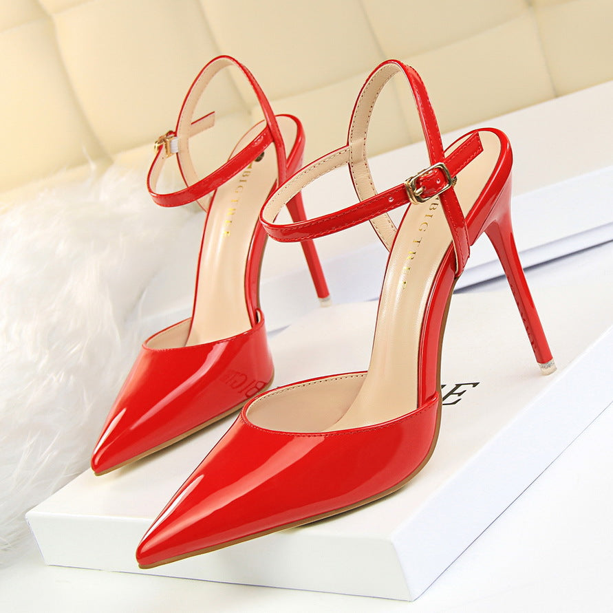 Sterling Pointed-Toe Slingbacks