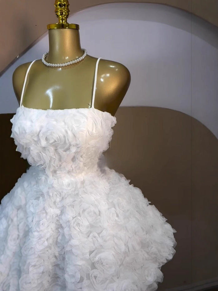 Elegant Feather Mini Dress