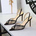 Jaguar Glam Lace-Mesh Super High Heels