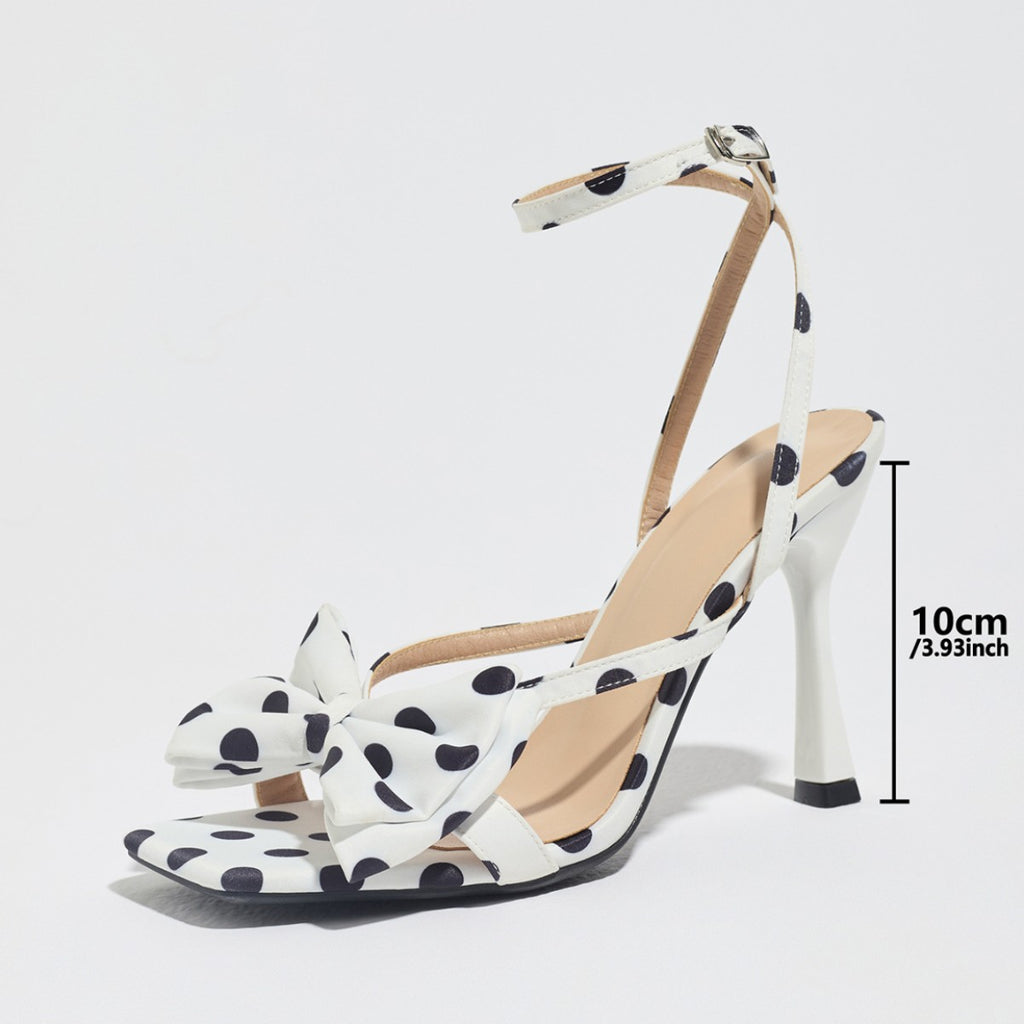 Monroe Polka Dot Bow Stilettos