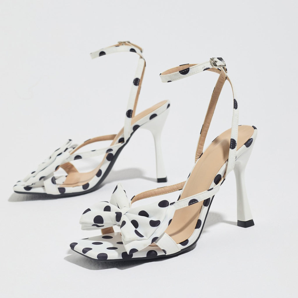 Monroe Polka Dot Bow Stilettos