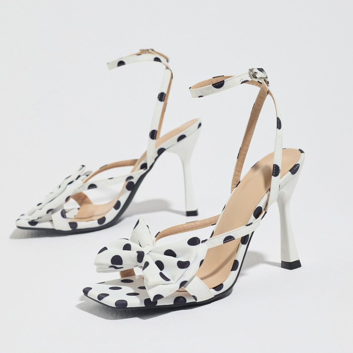 Monroe Polka Dot Bow Stilettos
