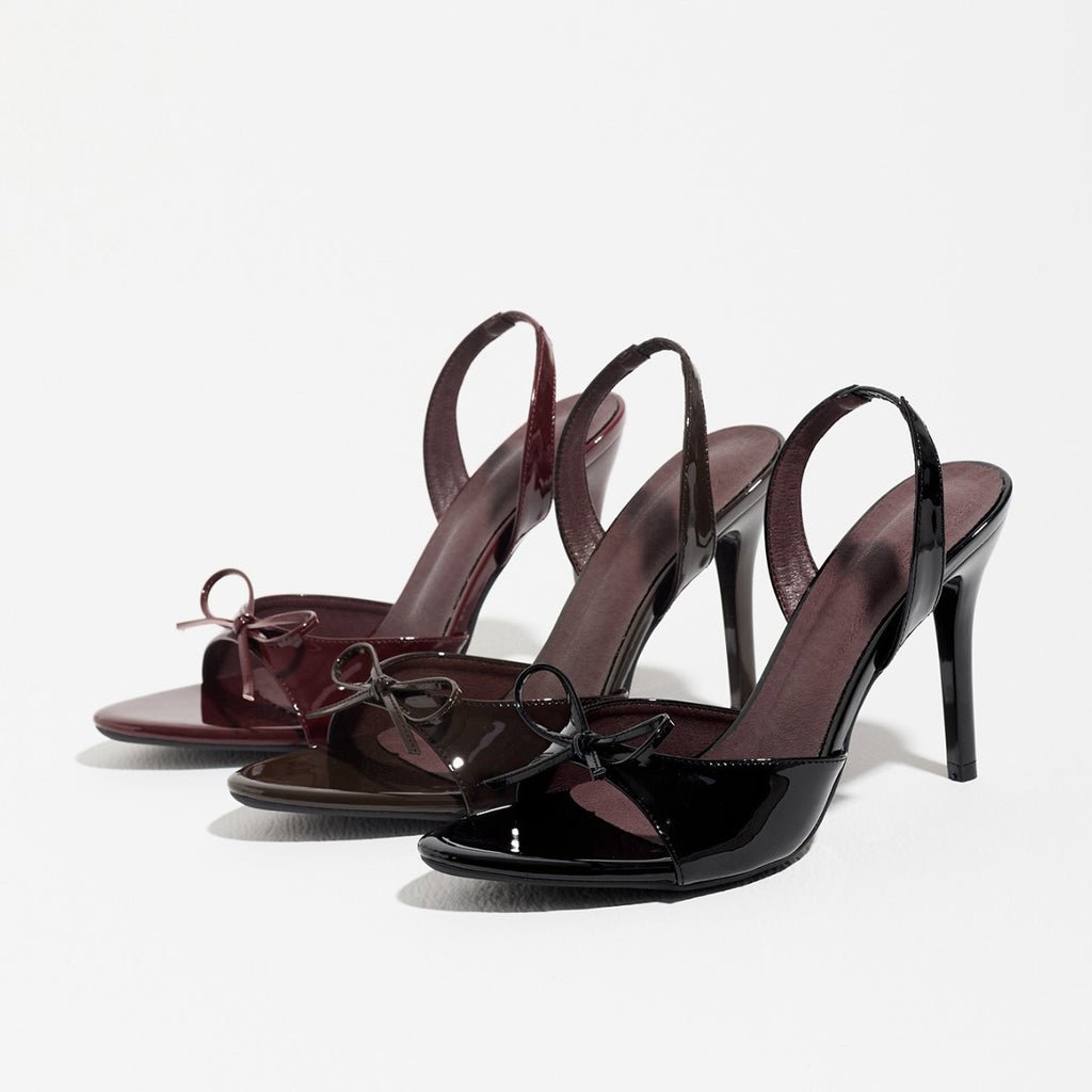 Aura Bow Stiletto Sandals