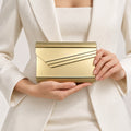 Gold Accordion Clutch