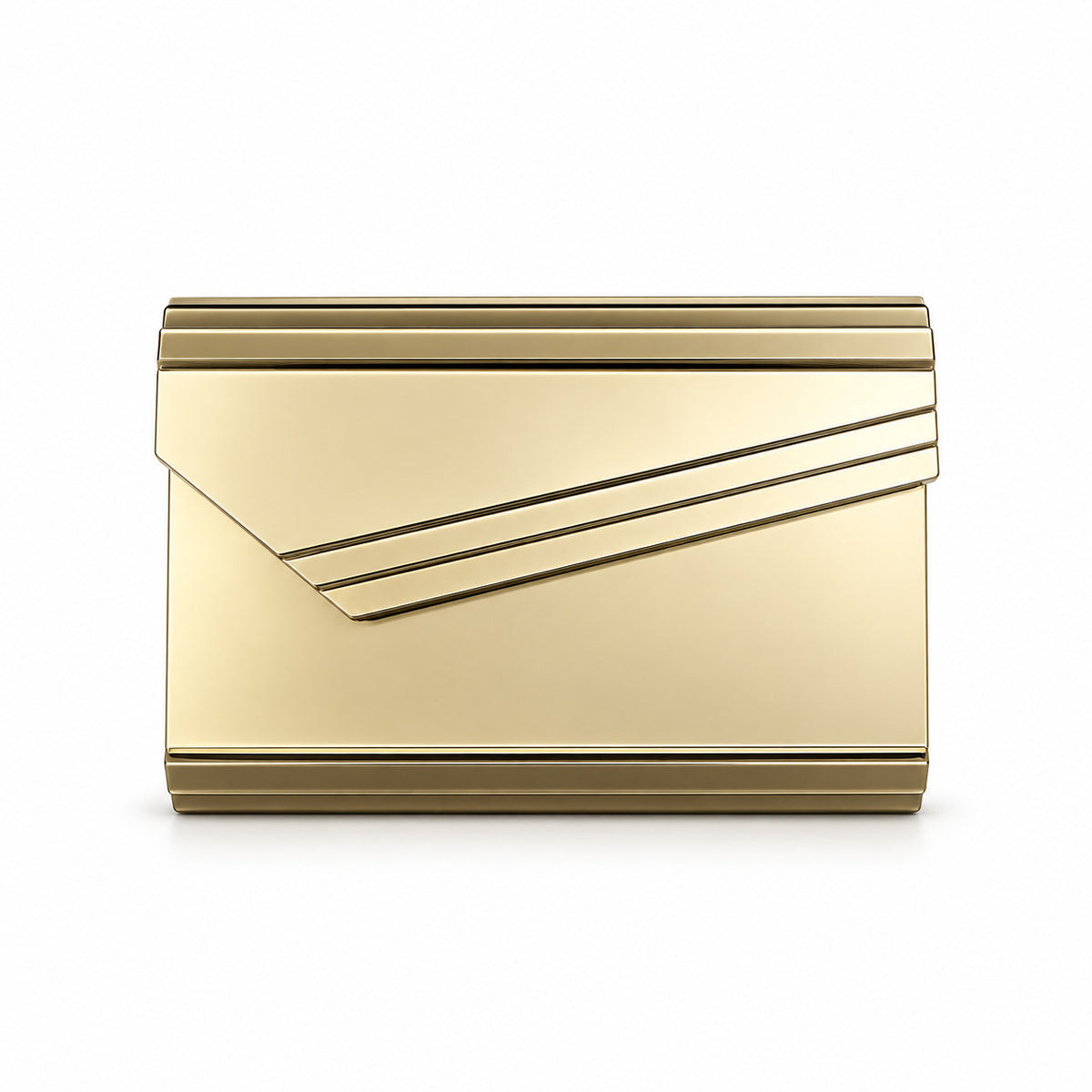 Gold Accordion Clutch