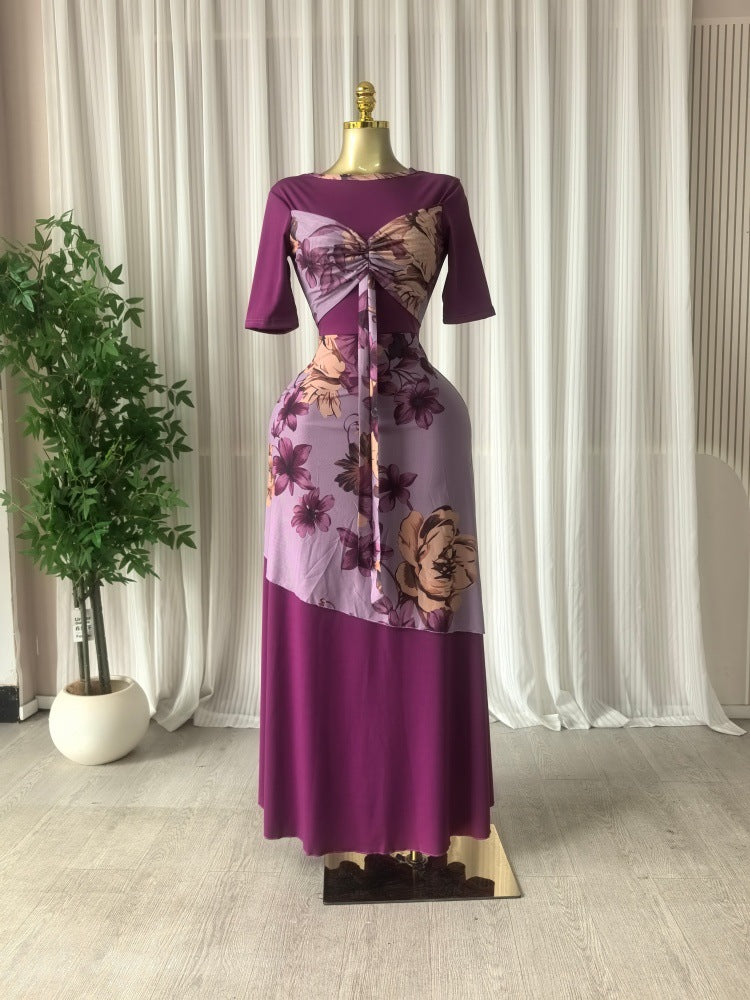 Sorrento Print Gown