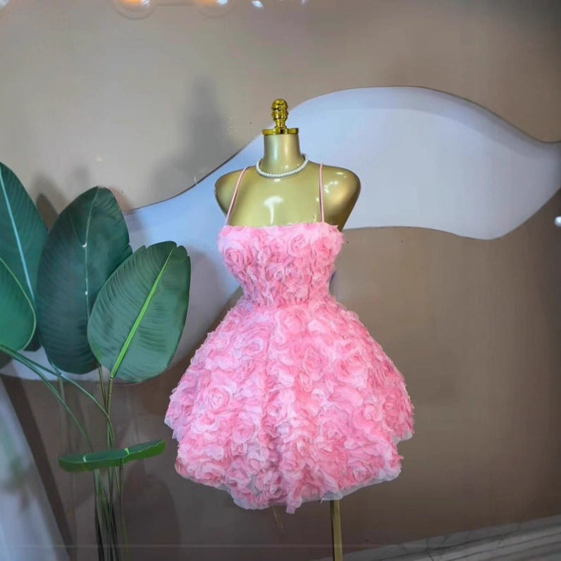 Elegant Feather Mini Dress