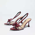 Luxe Radiance Hollow Bow Heels