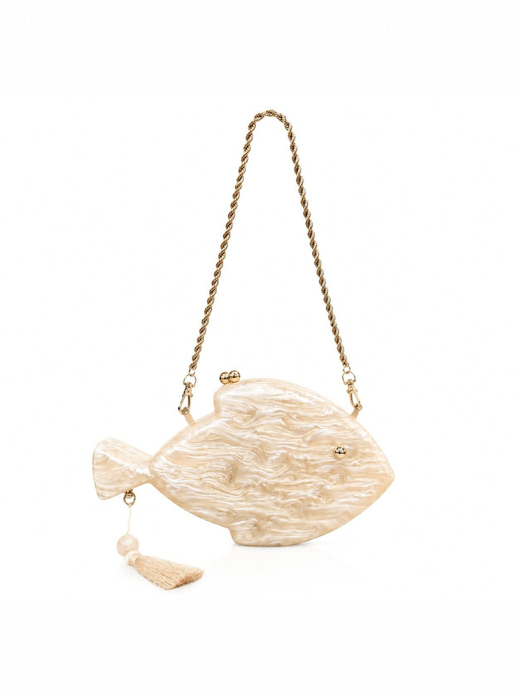 Acrylic Shell Chain Clutch