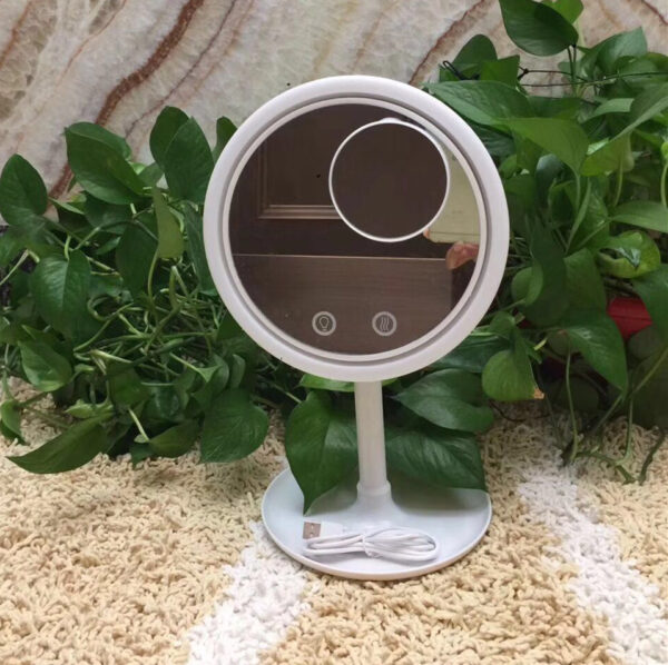 3-in-1 desktop with fan LED light makeup mirror Sweat-free make-up mirror for hair dryer makeup mirror - Image 4