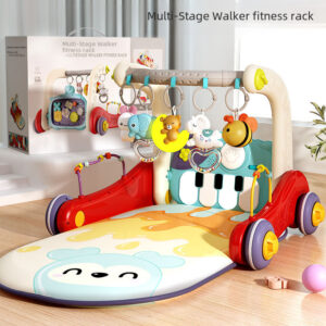 Baby pedal music toy two-in-one toddler stroller