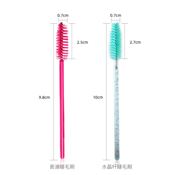 150 Eyelash Extension Brushes Spiral Comb Brushes Disposable Color Crystal Rods Mascara Brushes Eyelash Brushes Wholesale - Image 4
