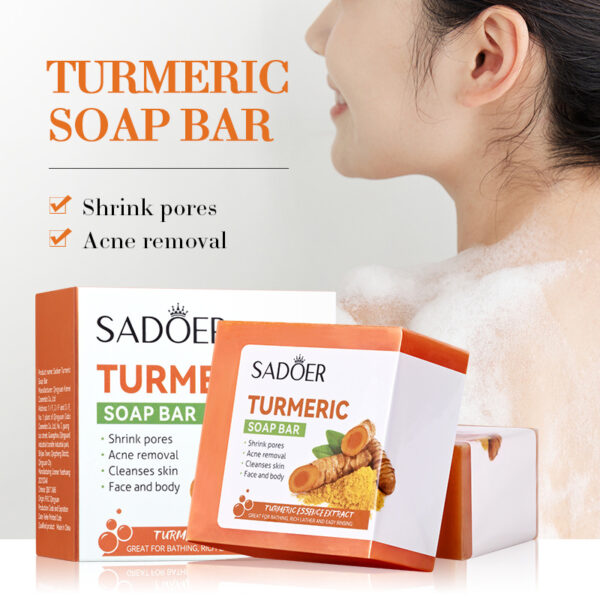 handmade turmeric cleansing soap - Image 2