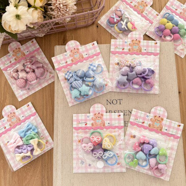 Polka dot pocket button hair accessories - Image 3