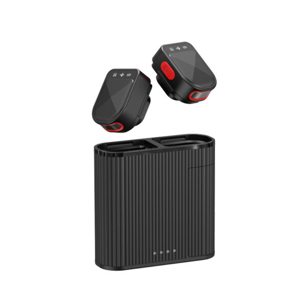 The new wireless lavalier microphone, mobile phone live recording, one drag two, charging compartment, noise canceling radio microphone - Image 5