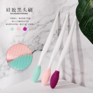 Silicone nasal brush: A good helper for cleaning and cleaning the nose on both sides, and it does not hurt the skin, exfoliating and removing blackheads