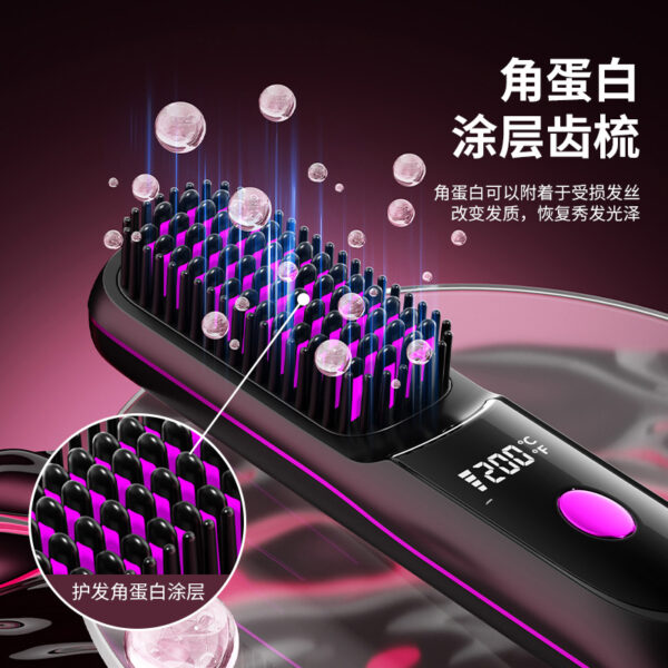 Wireless Hair Straightening Comb - Image 4