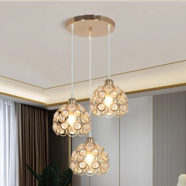 modern nordic glass chandelier - Image 4