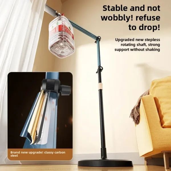 The special stand for the live broadcast mobile phone is floored, the top shooting mobile phone rack is used to shoot the mirror, and the live broadcast stand is multi-functional, 360 degree rotation - Image 2