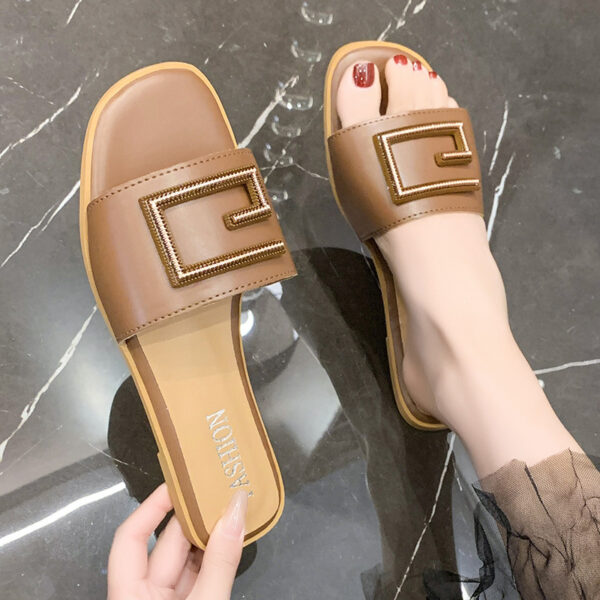 women's strap flat slippers - Image 2
