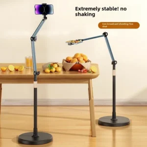 The special stand for the live broadcast mobile phone is floored, the top shooting mobile phone rack is used to shoot the mirror, and the live broadcast stand is multi-functional, 360 degree rotation