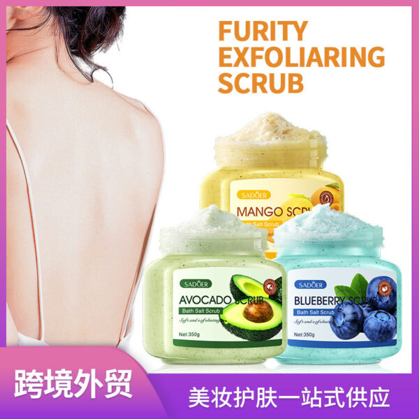 SADOER Exfoliating Fruit Bath Salt Scrub 350g