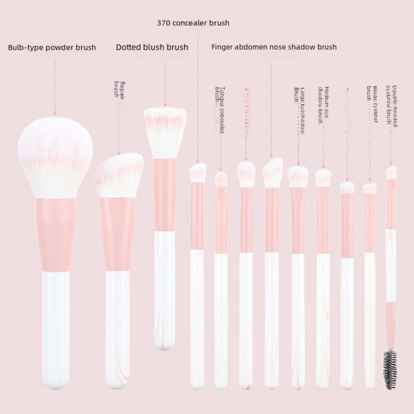 12 Clear Sky Makeup Brush Sets, Cangzhou Super Soft Loose Powder Brushes, Eyeshadow Brushes, Lip Brushes, and a full set of tools - Image 3