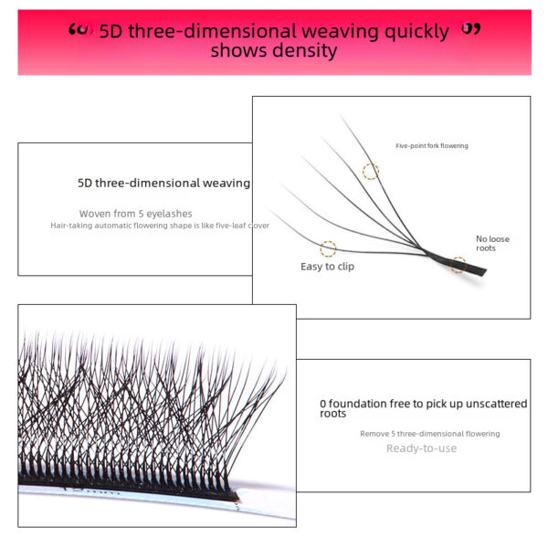 Pre-Shaped 5D Flowering Eyelashes. - Image 2