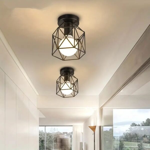 retro corridor LED single-head small ceiling lamp - Image 4
