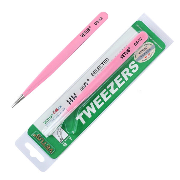 Quality Stainless Steel Eyelash Tweezers - Image 4