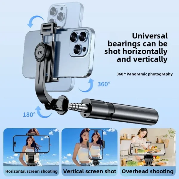F01 portable Anti-shake selfie stick with bluetooth - Image 3