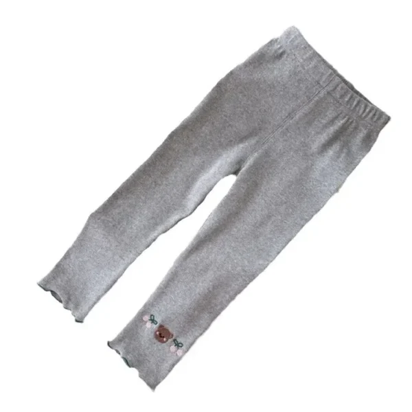 Girls bear cherry print leggings - Image 5