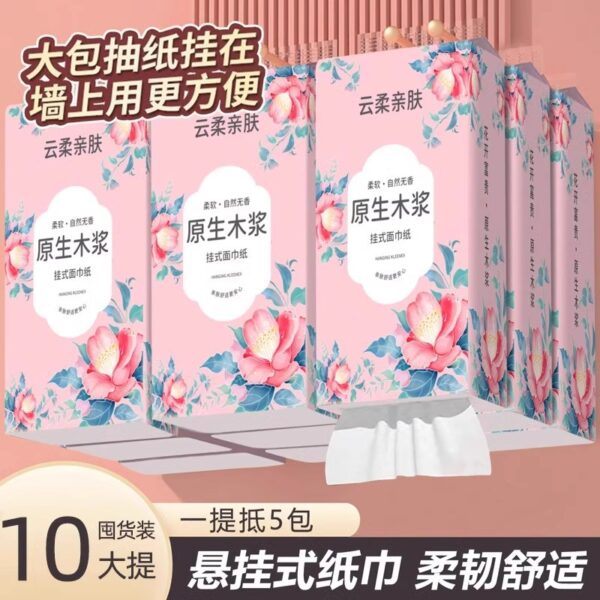 Hanging toilet wipes, toilet paper, wet paper
