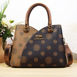 Vintage old flower ladies tote bag 2024 new bag bag women's commuter large capacity fashion hand-held mom bag crossbody