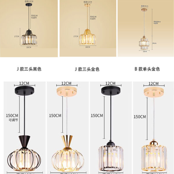 modern nordic glass chandelier
