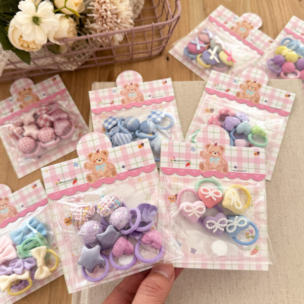 Polka dot pocket button hair accessories - Image 2
