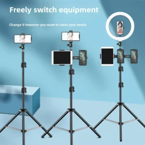 Tripod dual-camera outdoor anchor tablet tripod