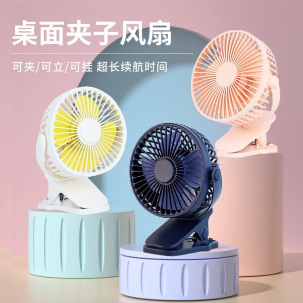 USB mini desktop portable 360 silent clip fan - Image 2