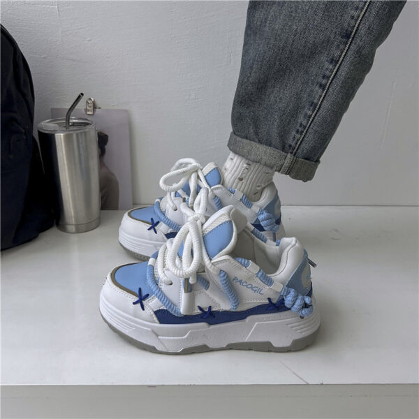 women's ins, color blocking shoes - Image 2