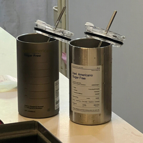 large-capacity double-layer stainless steel cup - Image 4