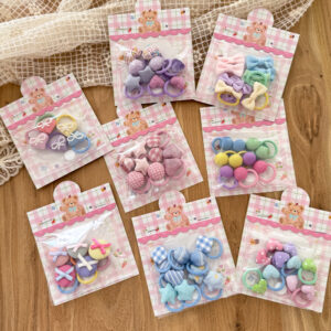 Polka dot pocket button hair accessories