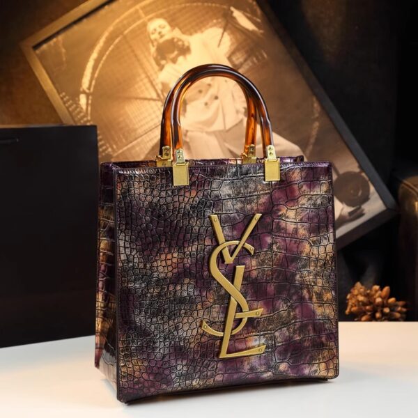 Crocodile pattern women's bag large capacity handbag - Image 3
