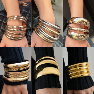 fashion metal scenery bracelet set