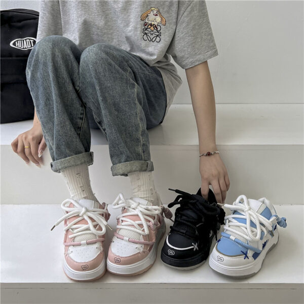 women's ins, color blocking shoes - Image 4