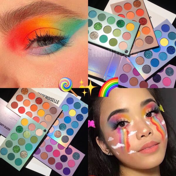 Rotating 60-color eyeshadow palette