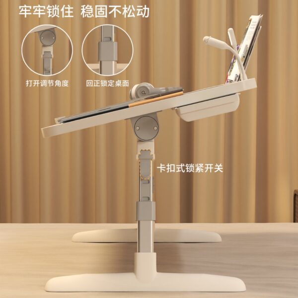 The small table on the bed can be raised and lowered, the folding table in the dormitory, the lazy desk in the dormitory, the simple desk for the computer, the study desk with the bay window at home - Image 3